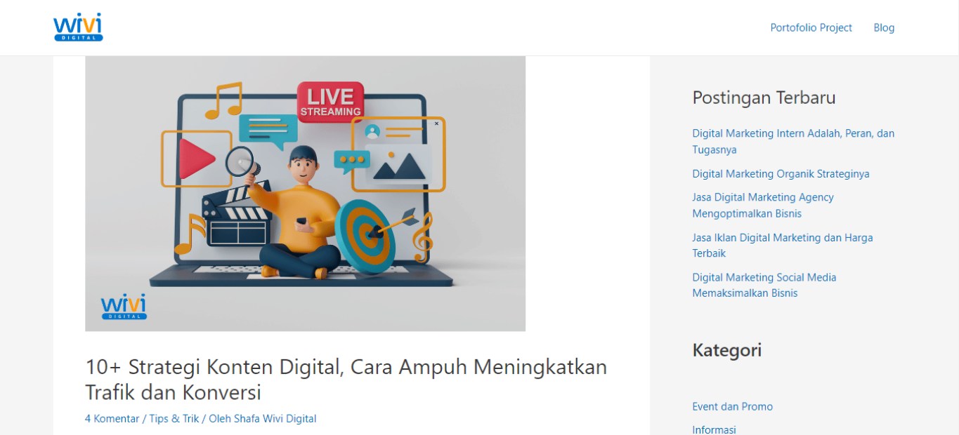 artikel strategi konten digital oleh Shafa Fadhillah