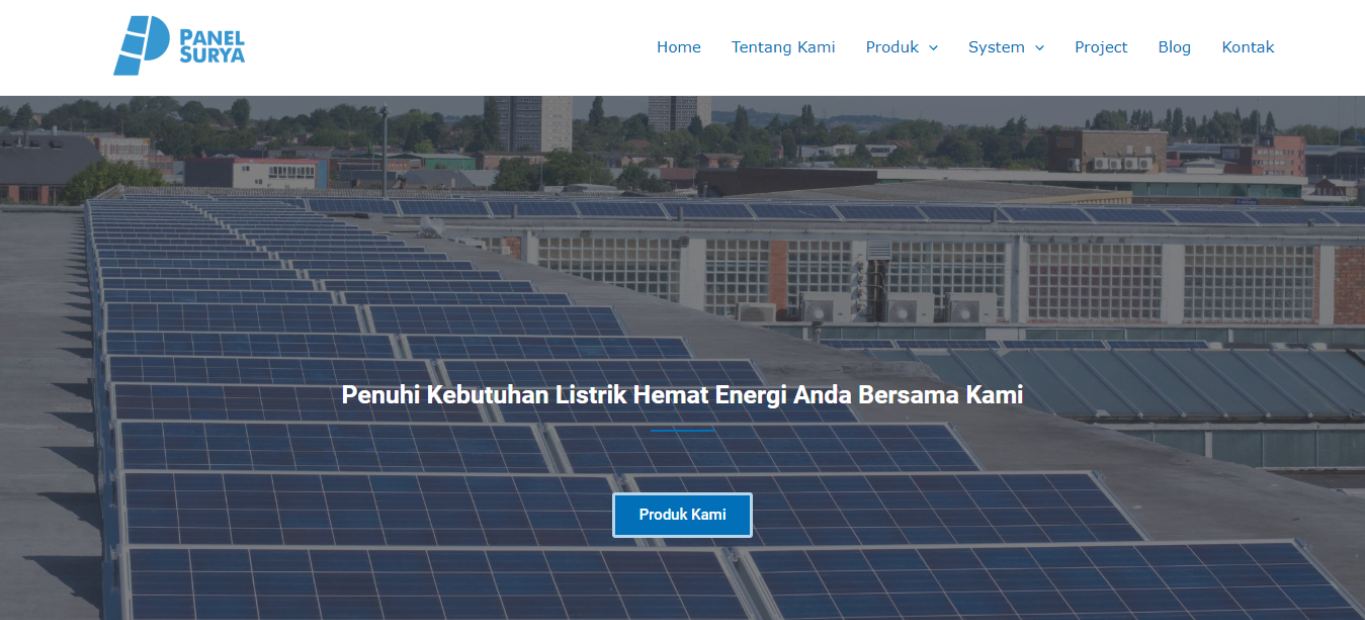 website panel surya oleh Shafa Fadhillah