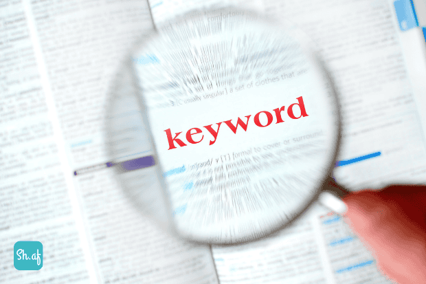 Keyword atau kata kunci sebagai salah satu elemen SEO sh.af