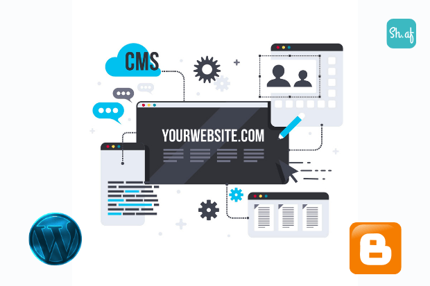 Mengenal WordPress dan Blogspot sh.af