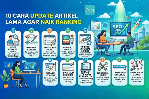 10 Cara Update Artikel Lama Agar Naik Ranking sh.af