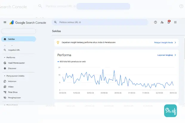Google Search Console Adalah Temukan Pengertian, Fungsi, dan Cara Menggunakannya di Sini sh.af