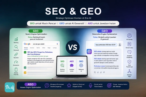SEO dan GEO Adalah Strategi Penting di Era AI, Ini Perbedaan dan Cara Kerjanya sh.af